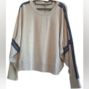 Express One‎ Eleven Sweatshirt Super Duper Soft Size Large With Navy Stripe
